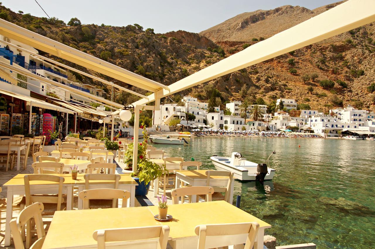 Madares Hotel Loutro Bagian luar foto