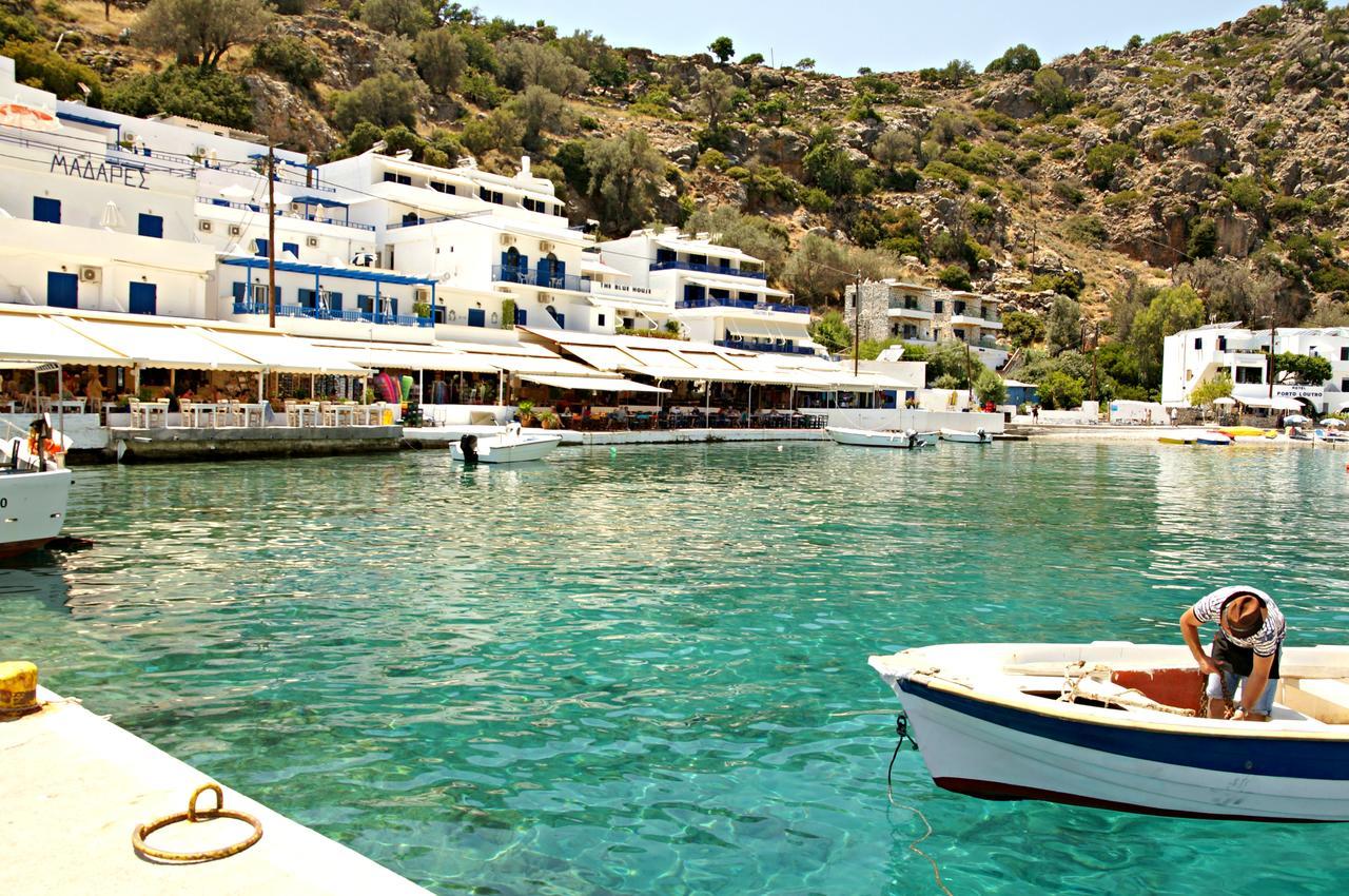 Madares Hotel Loutro Bagian luar foto